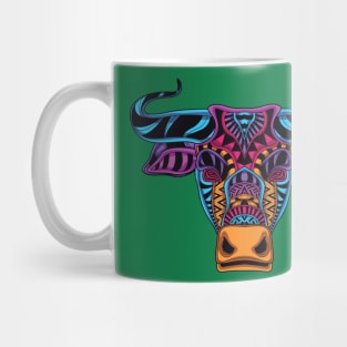 cow head neon Mug